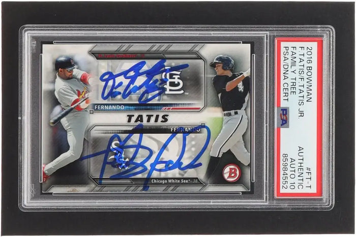 Fernando Tatis Jr. & Sr. Signed 2016 Bowman #FTT RC (PSA 10) by Price Is Right Miami