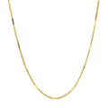 Diamond Cut Bar Links Pendant Chain in 14k Yellow Gold (1.3mm) by Bids.com