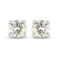 0.71 Carat Genuine White Diamond 14K White Gold Earrings by Bids.com