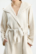 Muslin Beige Bathrobe by NoaPure.com