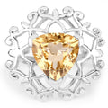 5.71 Carat Genuine Citrine .925 Sterling Silver Ring by Bids.com