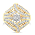 10K Yellow Gold Diamond Ring (1 Cttw, I-J Color, I2-I3 Clarity) - Size 7 by Bids.com