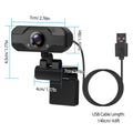 FHD 1080P USB Webcam with 360° Rotatable Clip by DailySale