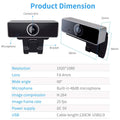 FHD 1080P Webcam USB Auto Focus with Microphone by DailySale