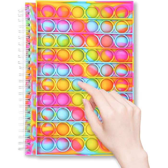 Fidget Spiral Notebook Push Pop Bubble Fidget Sensory Toy by DailySale