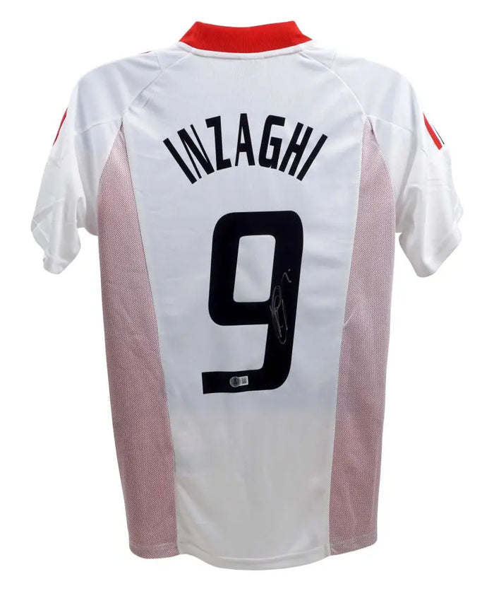 Filippo Inzaghi Signed AC Milan Jersey (Beckett) by Price Is Right Miami