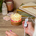 Find My Peace - Quartz & Tourmaline Lamp of Blooming Tranquility by Conscious Items