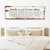 Find The One You Can't Live Without Family Sign