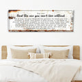 Find The One You Can't Live Without Family Sign by Tailored Canvases