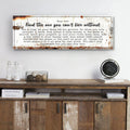 Find The One You Can't Live Without Family Sign by Tailored Canvases