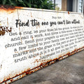 Find The One You Can't Live Without Family Sign by Tailored Canvases