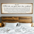 Find The One You Can't Live Without Family Sign II by Tailored Canvases