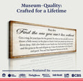 Find The One You Can't Live Without Family Sign II by Tailored Canvases