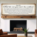Find The One You Can't Live Without Family Sign II by Tailored Canvases