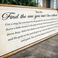 Find The One You Can't Live Without Family Sign II by Tailored Canvases