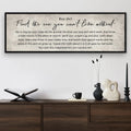 Find The One You Can't Live Without Family Sign III by Tailored Canvases