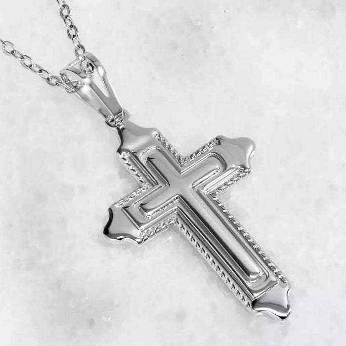Fine Silver Cross Necklace by DailySale