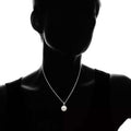 Fine Silver Plated Fancy Pearl Halo Necklace by DailySale
