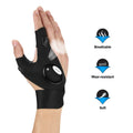 Fingerless LED Flashlight Gloves Auto Repair Fishing Hiking by DailySale