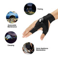 Fingerless LED Flashlight Gloves Auto Repair Fishing Hiking by DailySale