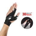 Fingerless LED Flashlight Gloves Auto Repair Fishing Hiking by DailySale