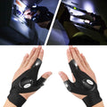 Fingerless LED Flashlight Gloves Auto Repair Fishing Hiking by DailySale