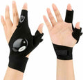 Fingerless LED Flashlight Gloves Auto Repair Fishing Hiking by DailySale
