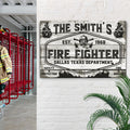 Fire & Rescue Fire Fighter Sign by Tailored Canvases