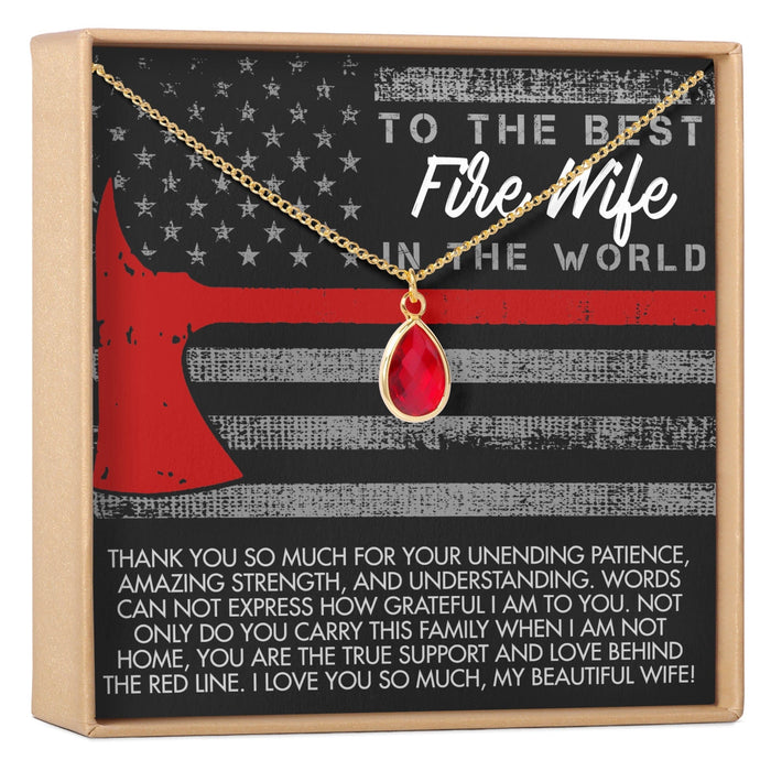 Fire Wife Gemstone Necklace by Dear Ava