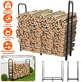 Firewood Log Rack 2500lbs Iron Storage Stacking Rack by DailySale