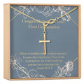 First Communion Cross Necklace by Dear Ava