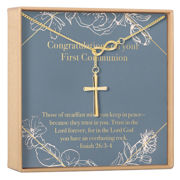 First Communion Cross Necklace by Dear Ava