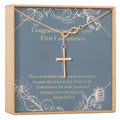 First Communion Cross Necklace by Dear Ava