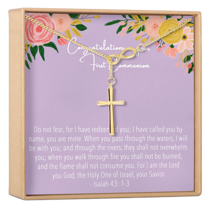 First Communion Cross Necklace by Dear Ava