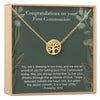 First Communion Tree Necklace