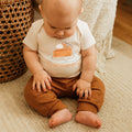 graphic bodysuit | thanksgiving pie by Finn + Emma