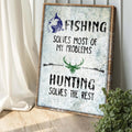Fishing And Hunting Sign by Tailored Canvases