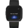 Fitbit - Versa 2 Smartwatch 40mm Aluminum - Black/Carbon with Silicone Band by DailySale