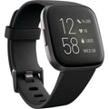 Fitbit - Versa 2 Smartwatch 40mm Aluminum - Black/Carbon with Silicone Band by DailySale
