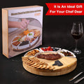 Fitnate Rotatable Round Cheese Cutting Board by DailySale