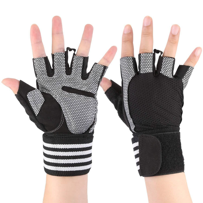 Fitness Workout Gloves with Wrist Wrap Strap by DailySale