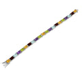 Five Stone Multi Color Tennis Bracelet by Fine Color Jewels