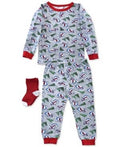 Max & Olivia Boys 3-Pc. Space Pajamas and Socks Set, Size 18Months by Vanessa Jane