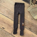 Fleece-Lined Ribbed Footed Leggings – Thermal Winter Toddler & Baby Pants by ozznekshoes