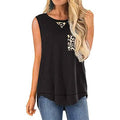 Women's Summer Tank Tops Leopard Pocket Sleeveless Blouse by DailySale