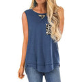Women's Summer Tank Tops Leopard Pocket Sleeveless Blouse by DailySale
