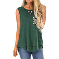 Women's Summer Tank Tops Leopard Pocket Sleeveless Blouse by DailySale