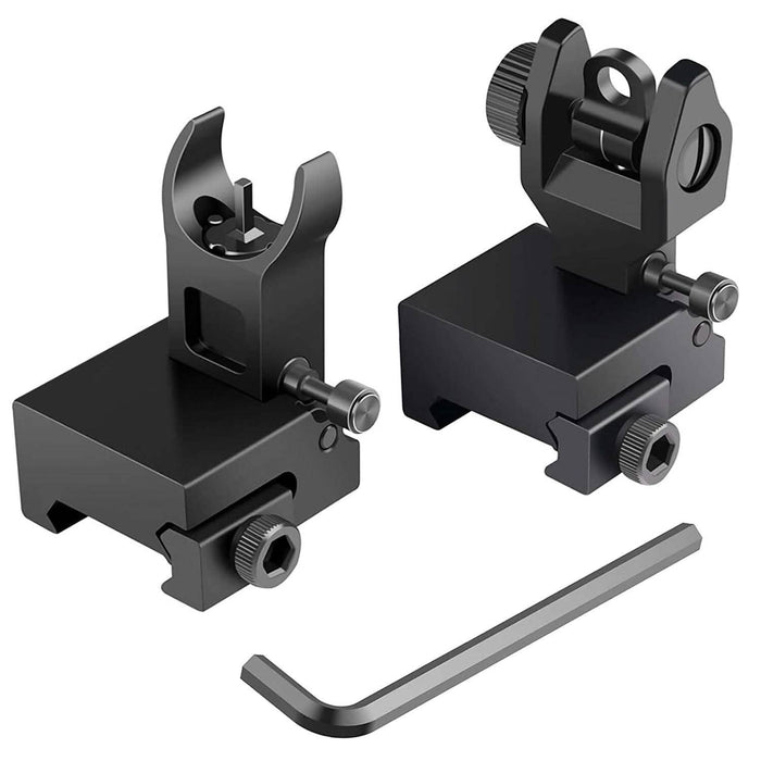 Flip Up Rear Front Aluminum Alloy Tactical Sight Set by DailySale