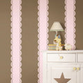 WallPops! Stripe Wall Decals in GiGi Pink Peel and Stick by Vanessa Jane