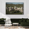 Flock Of Sheep Canvas Wall Art by Tailored Canvases